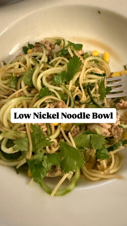 Low Nickel Noodle Bowl