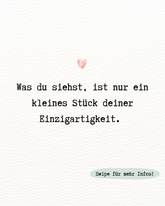 Du bist so viel mehr, als du auf den ersten Blick sehen kannst.🌸