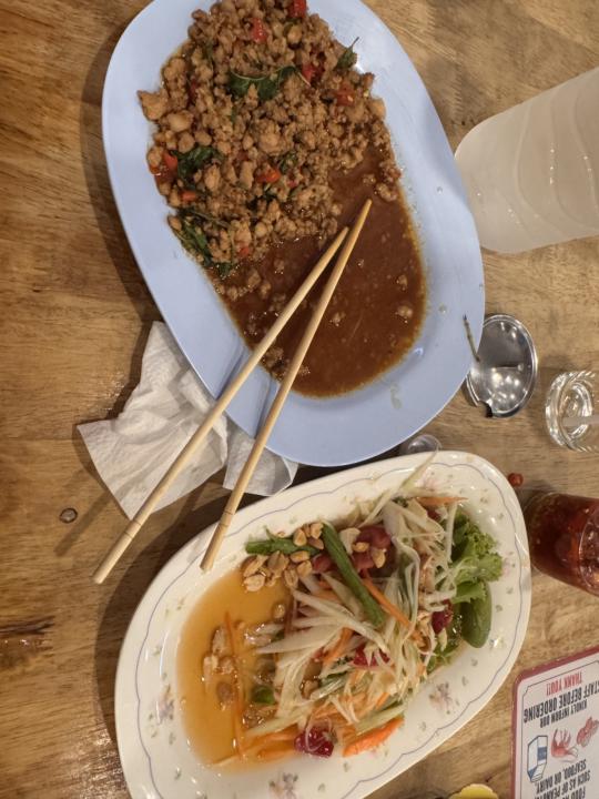 Papaya salad con prote