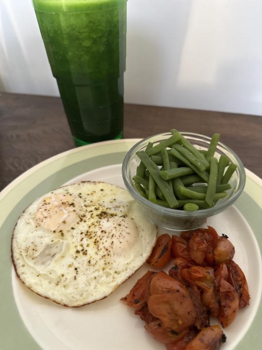 Me encanta los verdes en el desayuno!!!