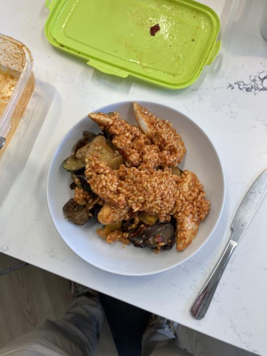 Almuercito en trabajo 