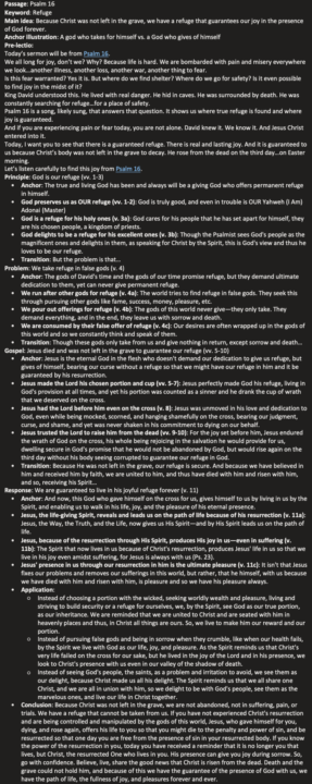 PPGR for Easter (example of my full preaching outline)