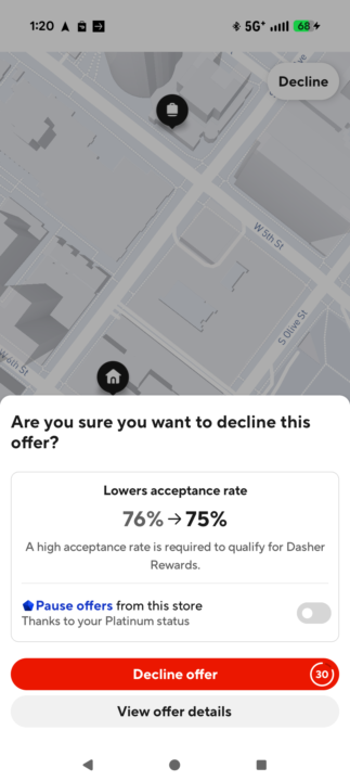 Pause orders from certain stores 