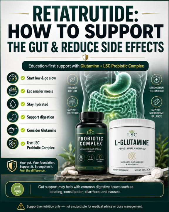 Peptide Intelligence: Retatrutide & Your Gut — Why Support Matters