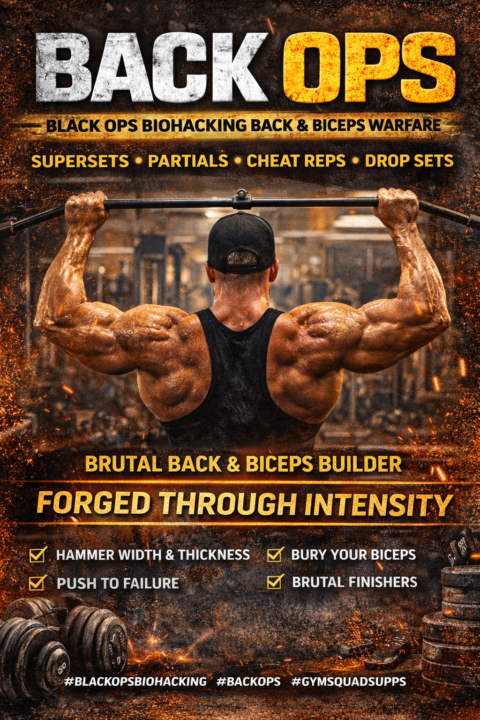 Black Ops Biohacking Back & Biceps Warfare