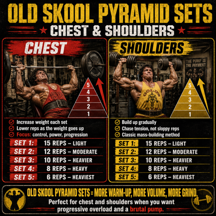 Old Skool Pyramid Sets Chest & Shoulders