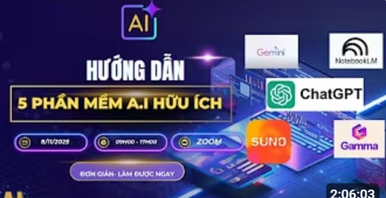 CÁC KHÓA HỌC VỀ AI