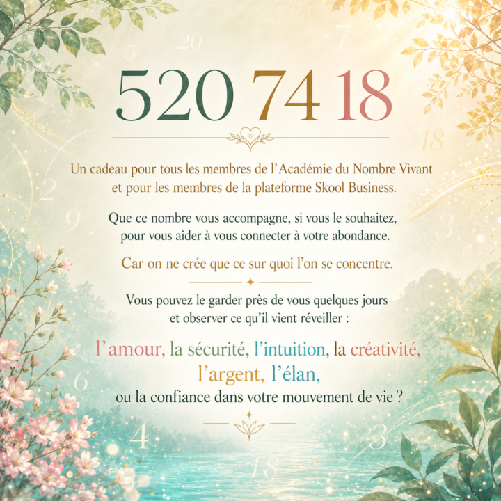 Le nombre 5 207 418 : une vibration d’abondance globale