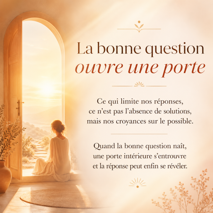 La bonne question ouvre toujours une porte