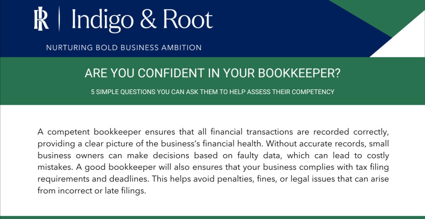 Are you confident in your bookkeeper?