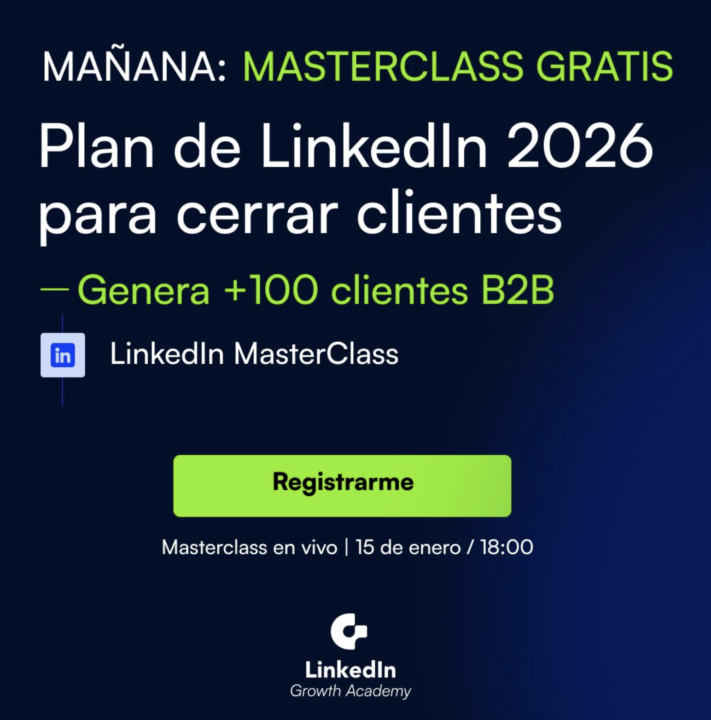 Mañana Masterclass: Conseguir clientes en LinkedIn 2026