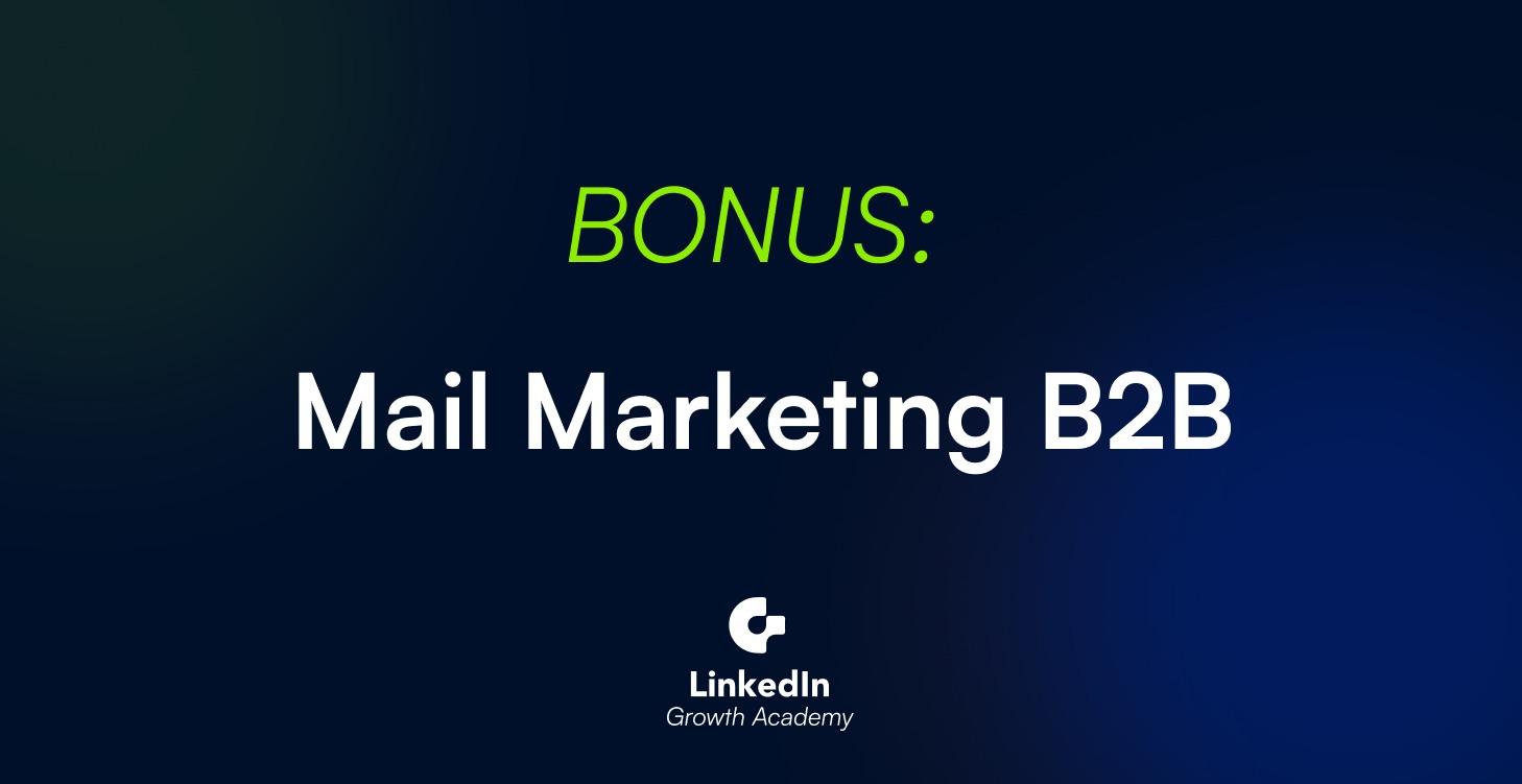 BONUS: Mail Marketing B2B