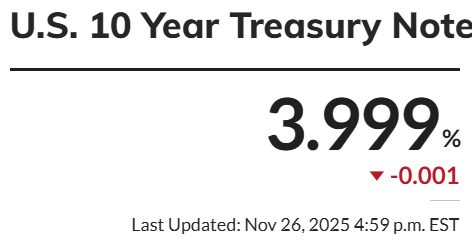 10 year note is back and (4.0th) :)