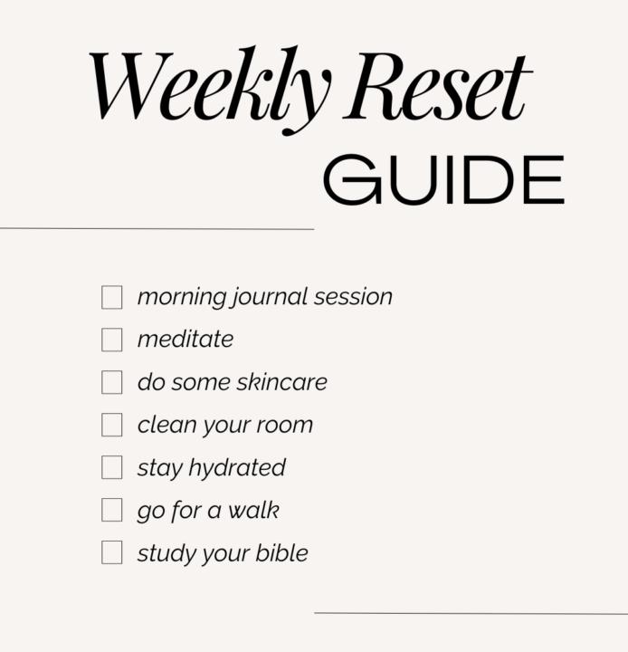 Weekly Reset