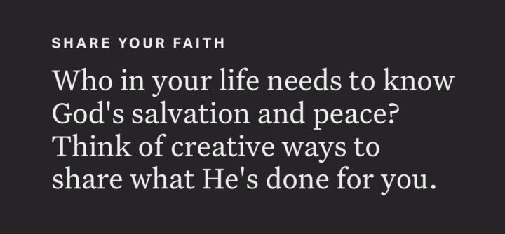 Share your faith 