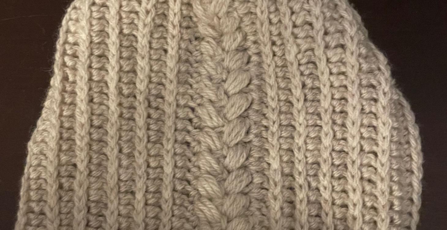 Free wheat stitch beanie by Briana K Designs