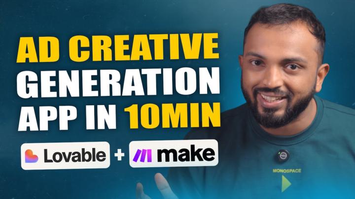 Ad Creative Generation app using Lovable & Make