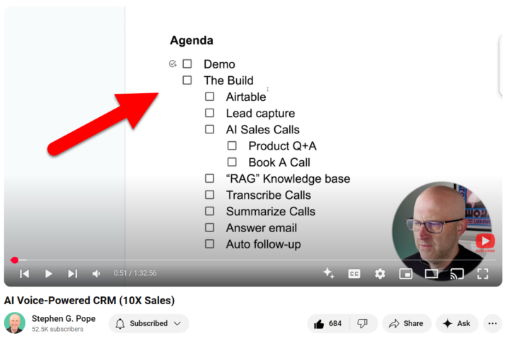 What Checklist App is Stephen Using here?
