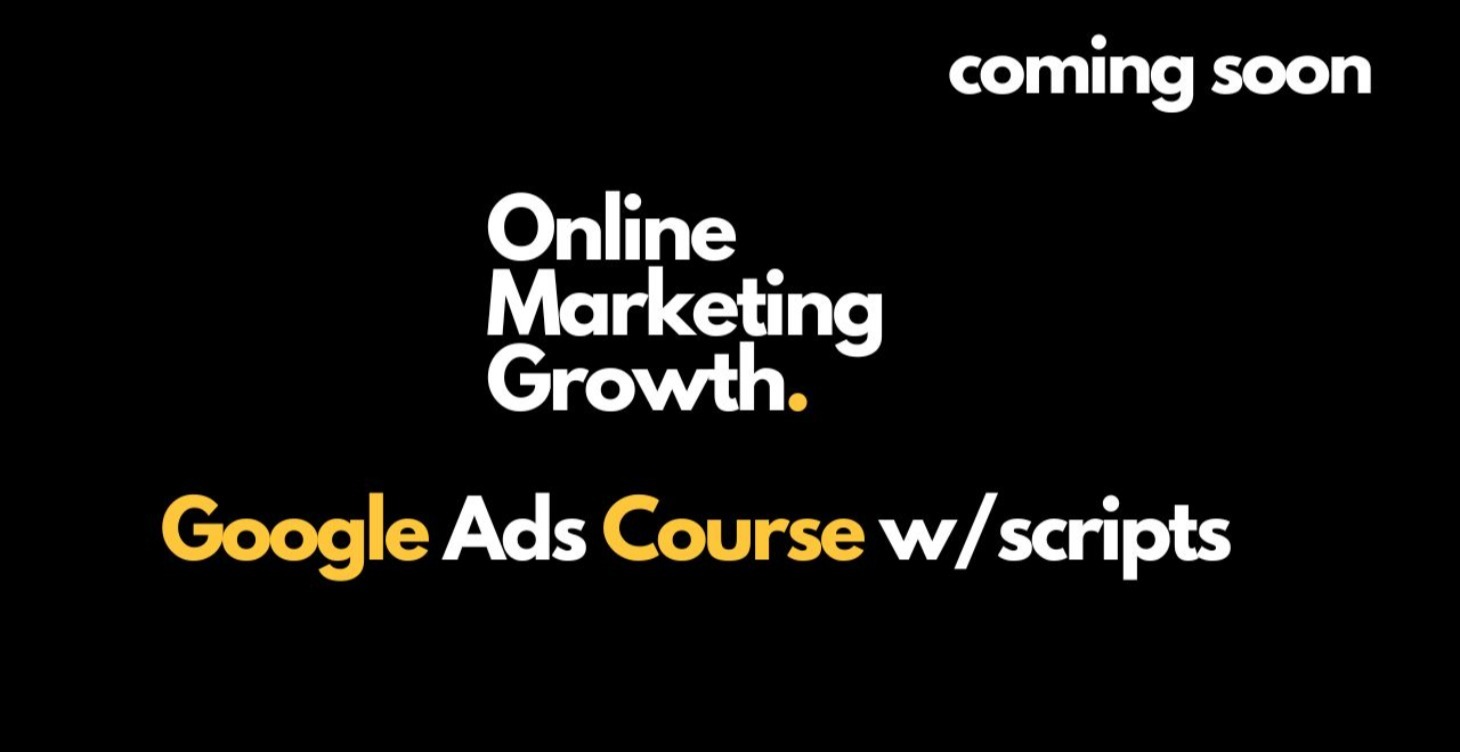Google Ads MasterClass Coming Soon...