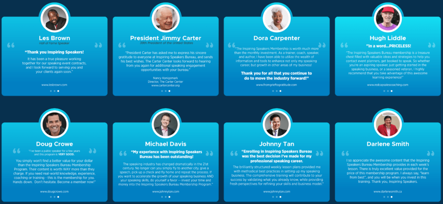 Inspiring Speakers (Free)