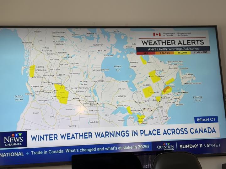 Dodging the snow again! 