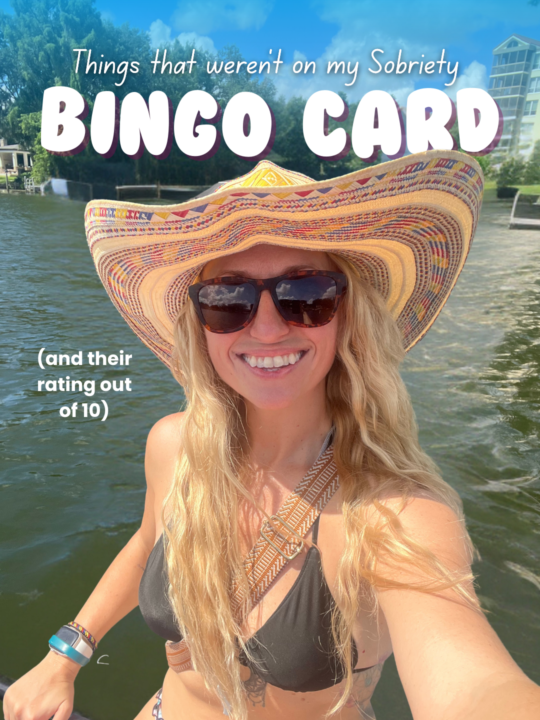 My Sobriety BINGO Card...