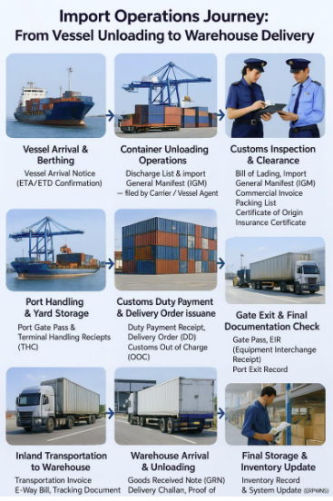 رحلة الحاويه بعد الخروج من الميناء