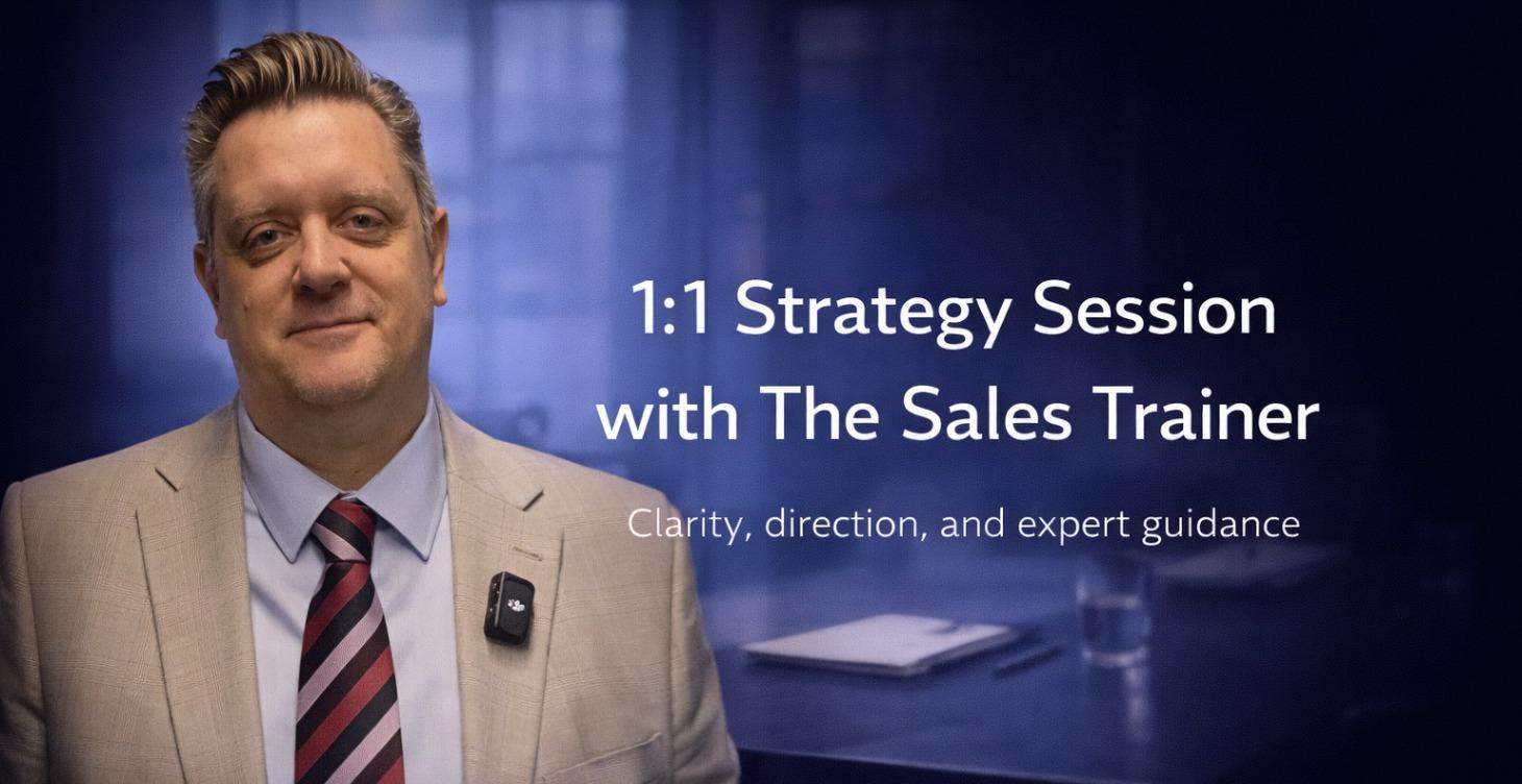 1:1 Strategy Session with The Sales Trainer