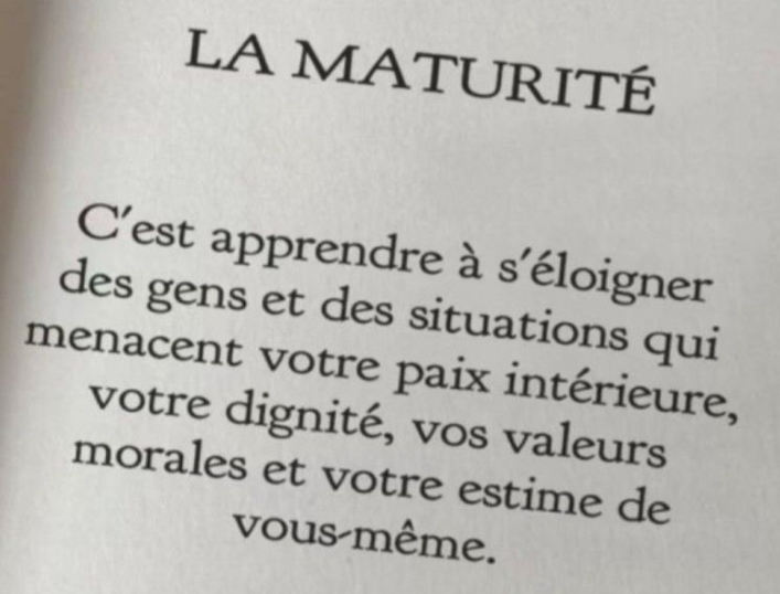 Maturité