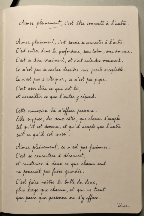2/12 Aimer pleinement : etre connecté à l'autre