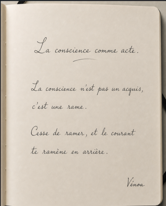 La conscience : on rame 