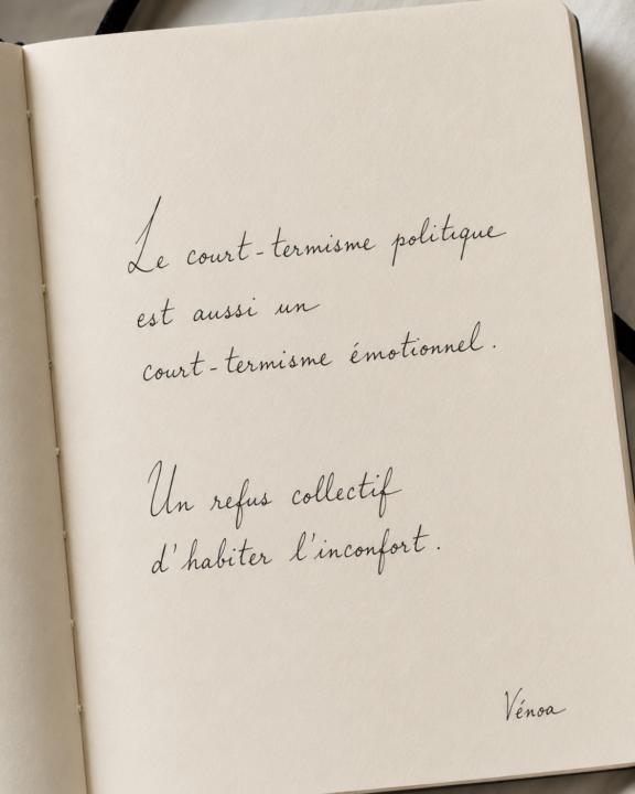 Court termisme politique et peur 