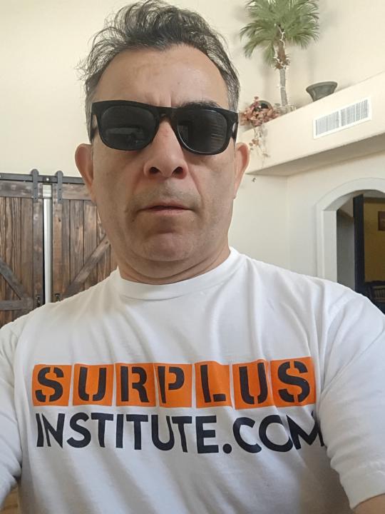 Got my Surplus Institute shirt
