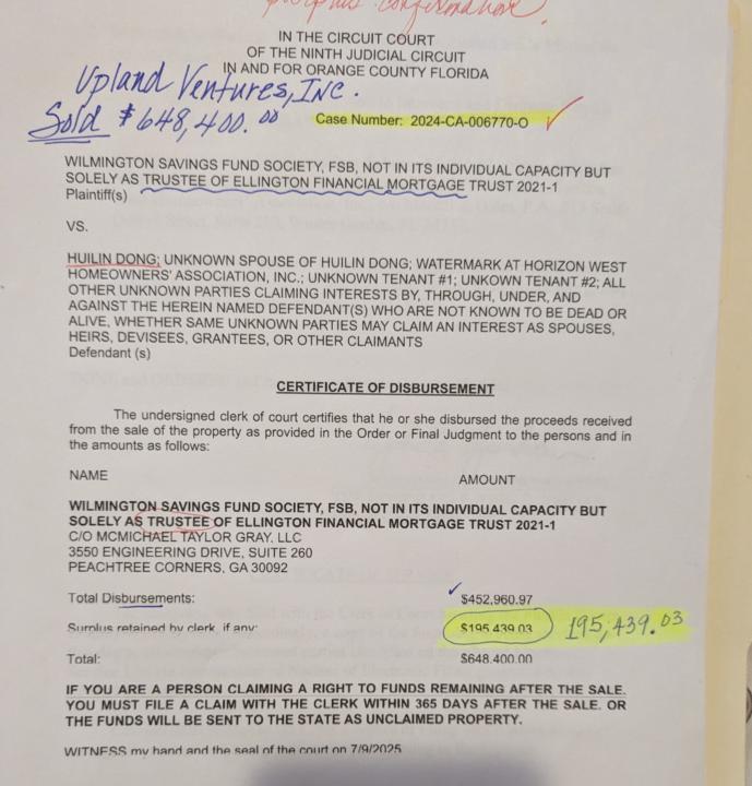 Due diligence-Foreclosures