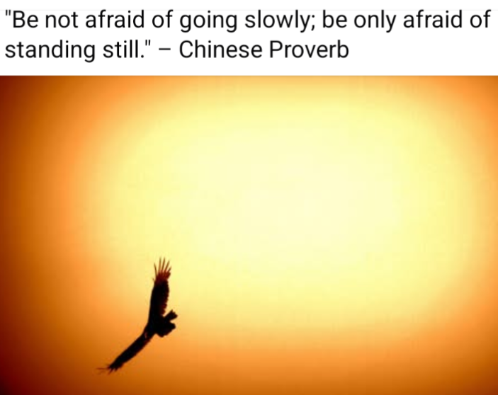 A great ancient proverb...