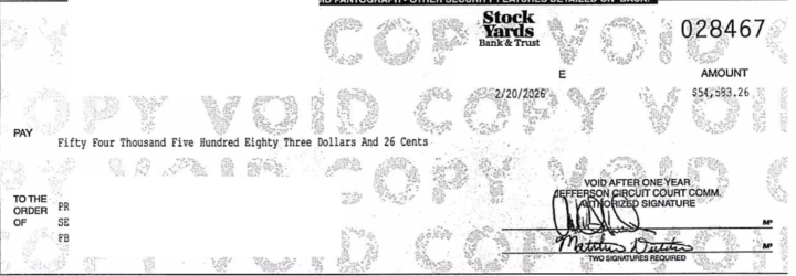 $54K Mortgage Overage Check 