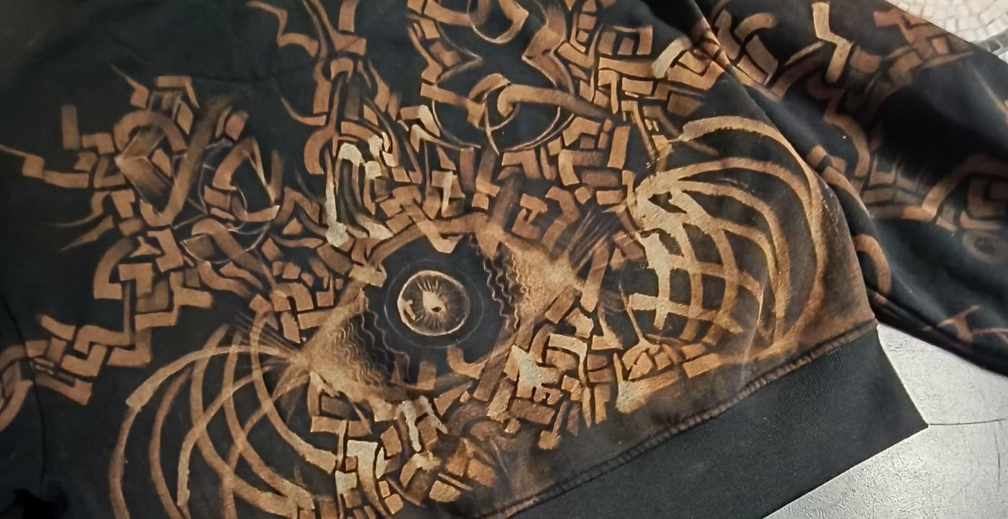 Bleach painting on garmet  for begginers