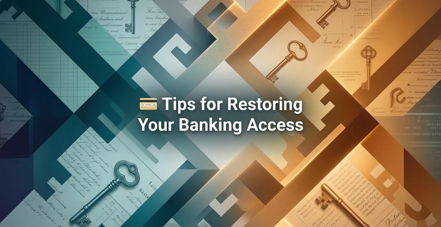 💳 Tips for Restoring Your Banking Access