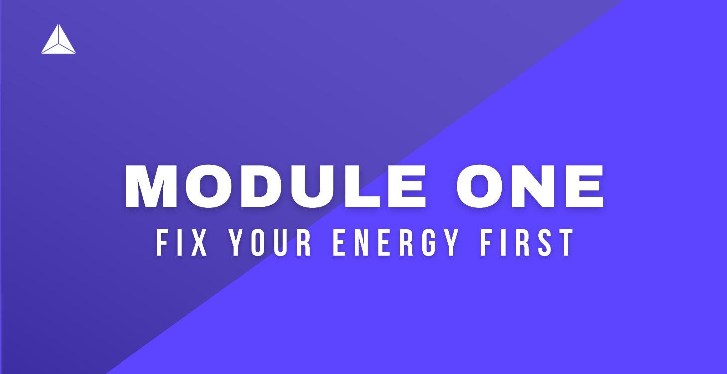 Fix Your Energy First