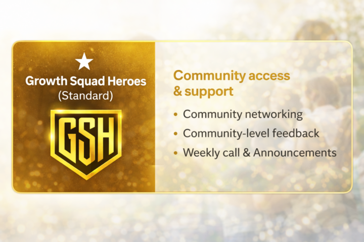Growth Squad Heroes Community - a place to learn and improve