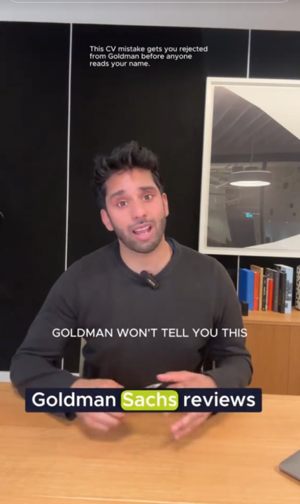 The CV Mistake Getting You Rejected From Goldman Sachs.