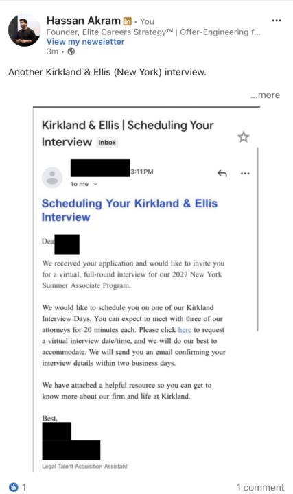 Kirkland & Ellis New York - Student Interview 