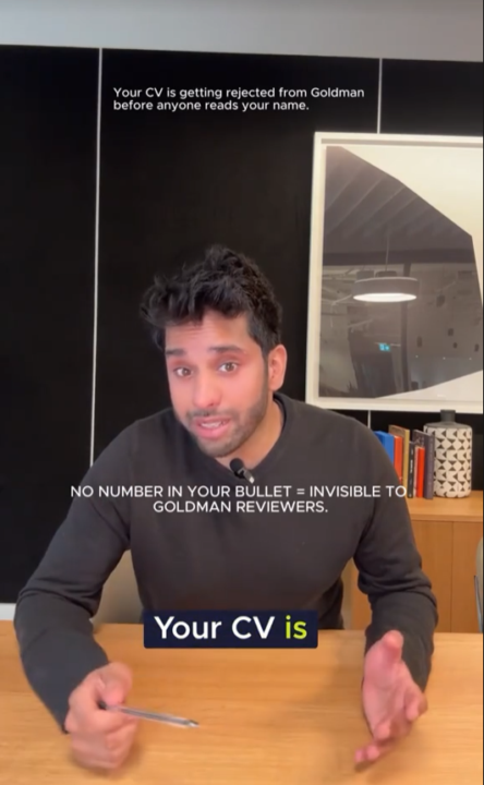 Goldman rejects most CVs before a human reads them.