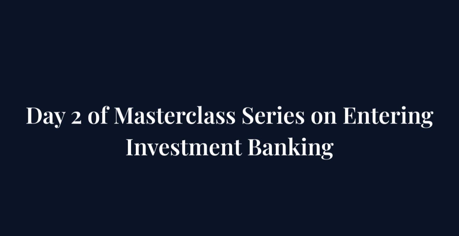 Investment Banking 12 Day Course