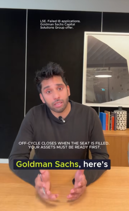 How An LSE Graduate Cracked Goldman Capital Solutions