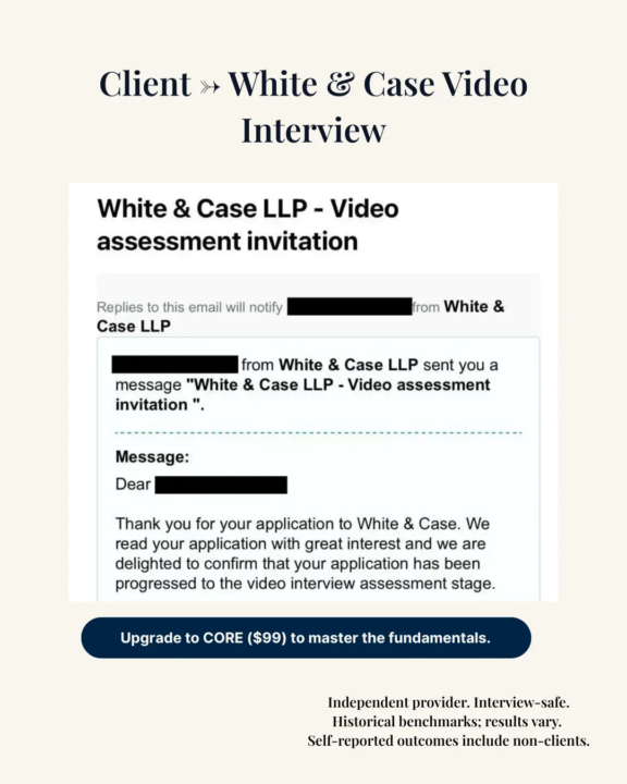 Structure moves candidates forward, not luck.