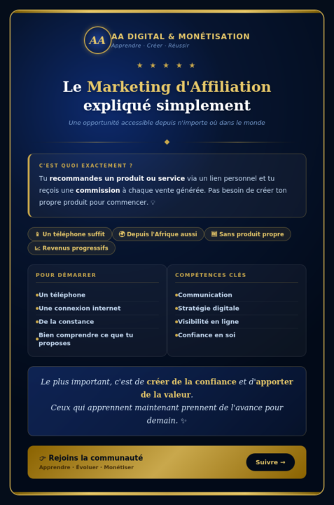 Le marketing d’affiliation : une porte d’entrée vers les opportunités digitales