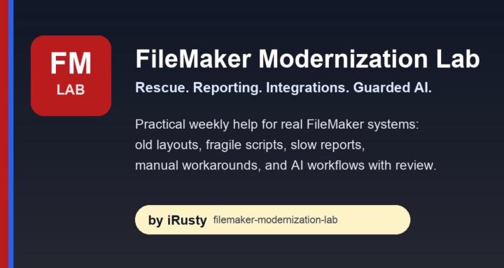 FileMaker Modernization Lab
