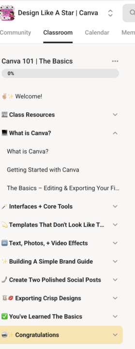 🎉 Guess What? I’m Done with the First Course: Canva 101! 🎉