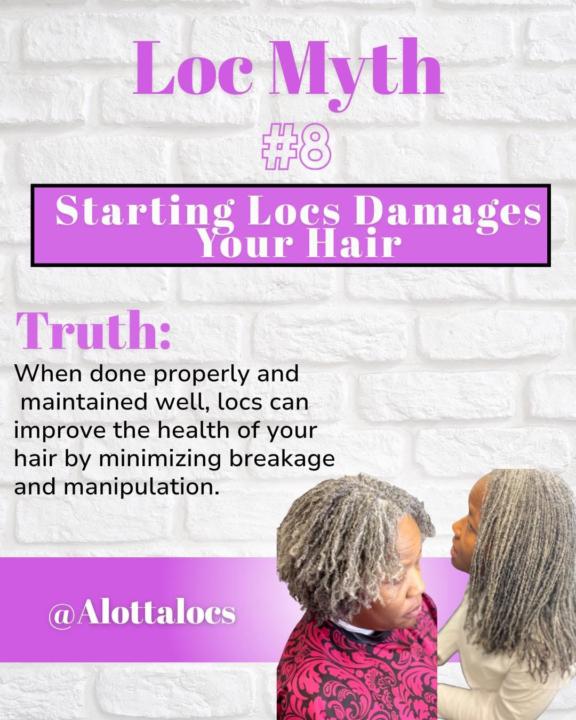 Loc myth #8 Starting Locs Damages Your Hair